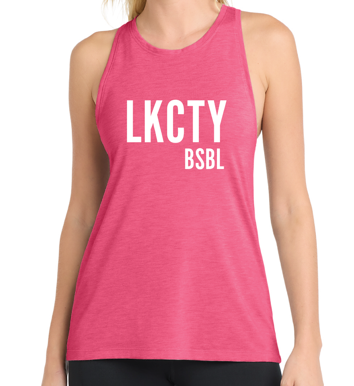 LKCTY BSBL - Ladies Racer Tank