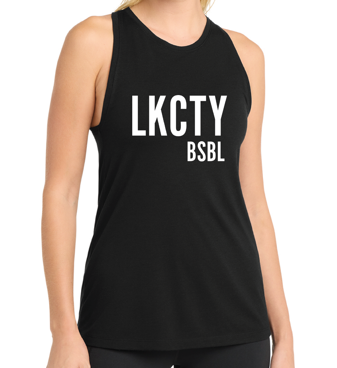 LKCTY BSBL - Ladies Racer Tank
