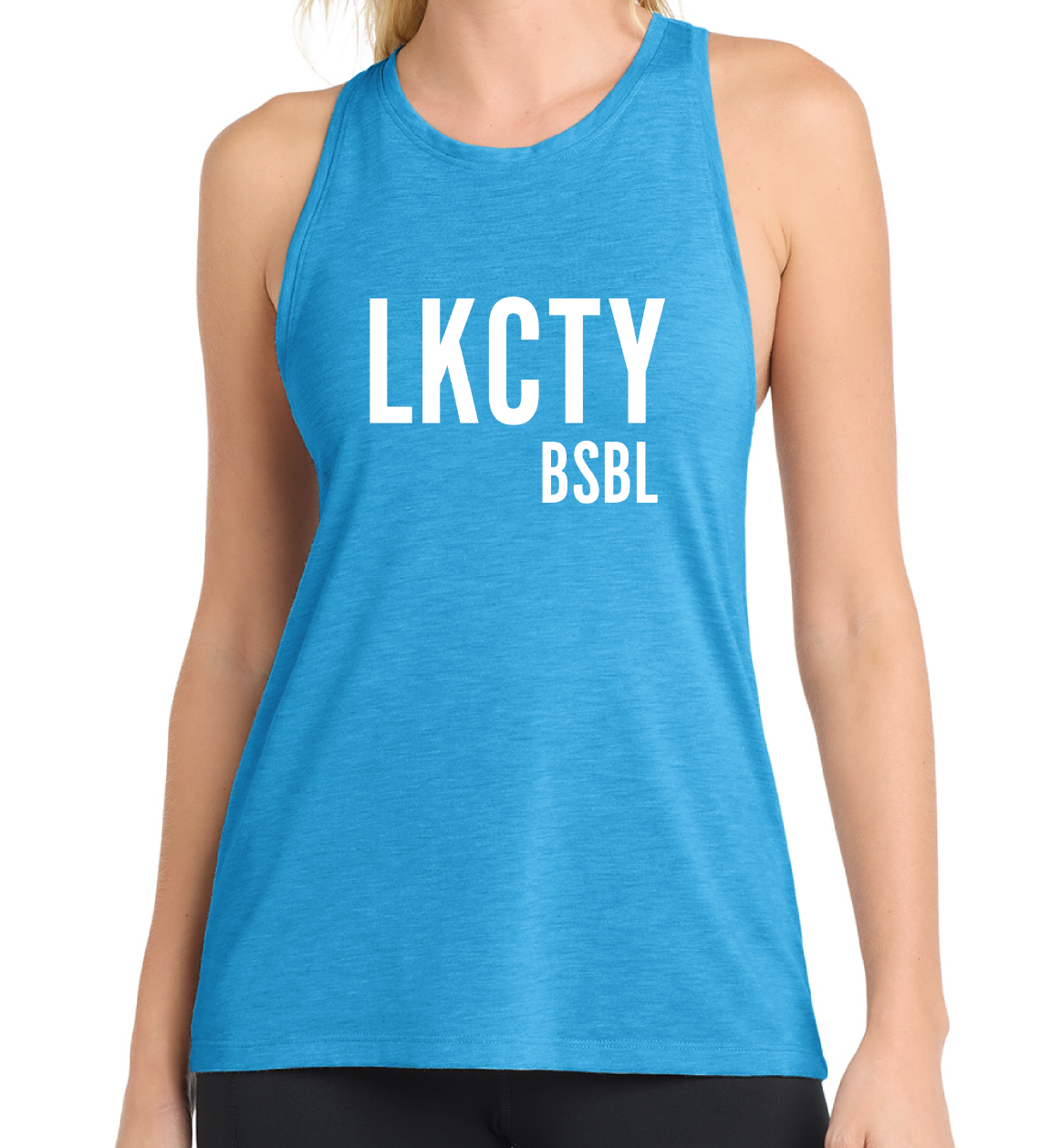 LKCTY BSBL - Ladies Racer Tank