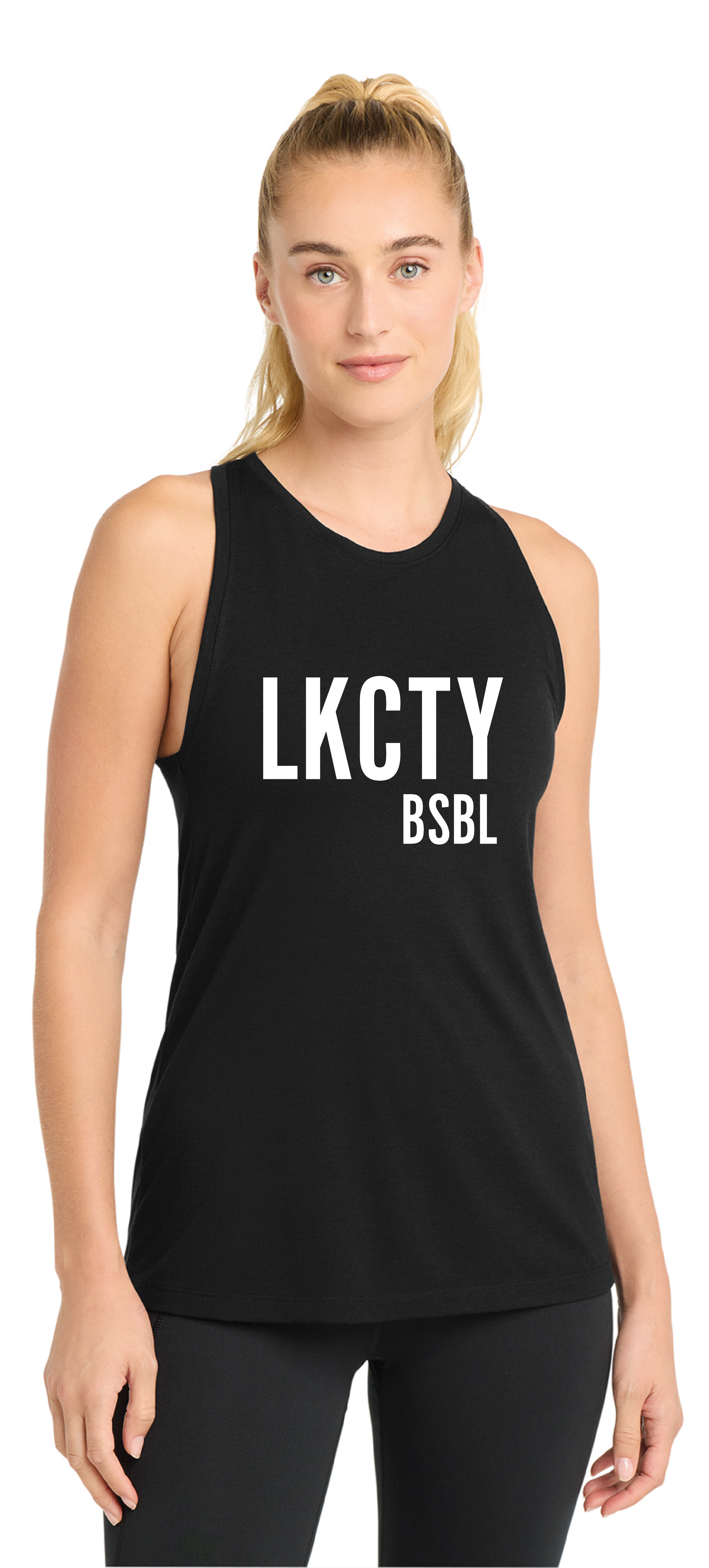 LKCTY BSBL - Ladies Racer Tank