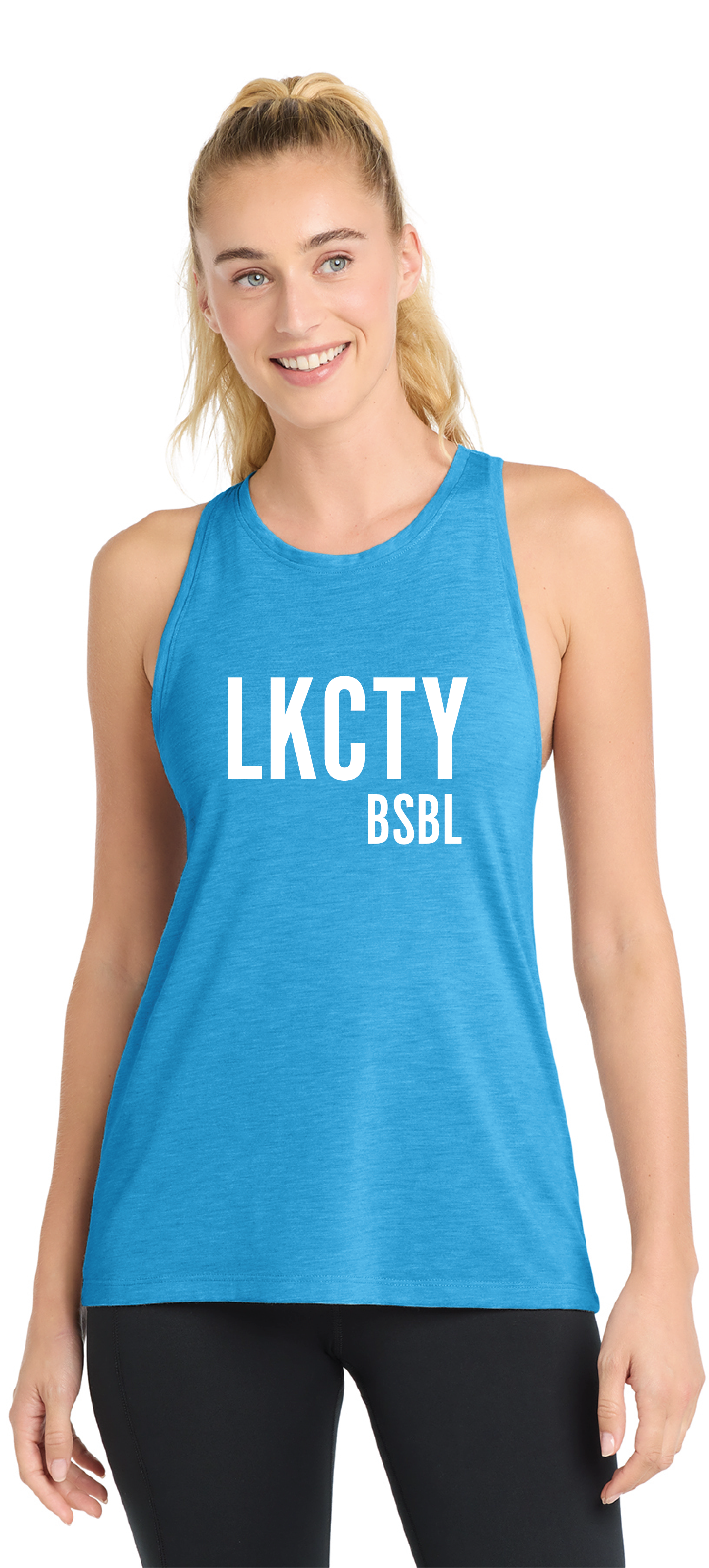 LKCTY BSBL - Ladies Racer Tank