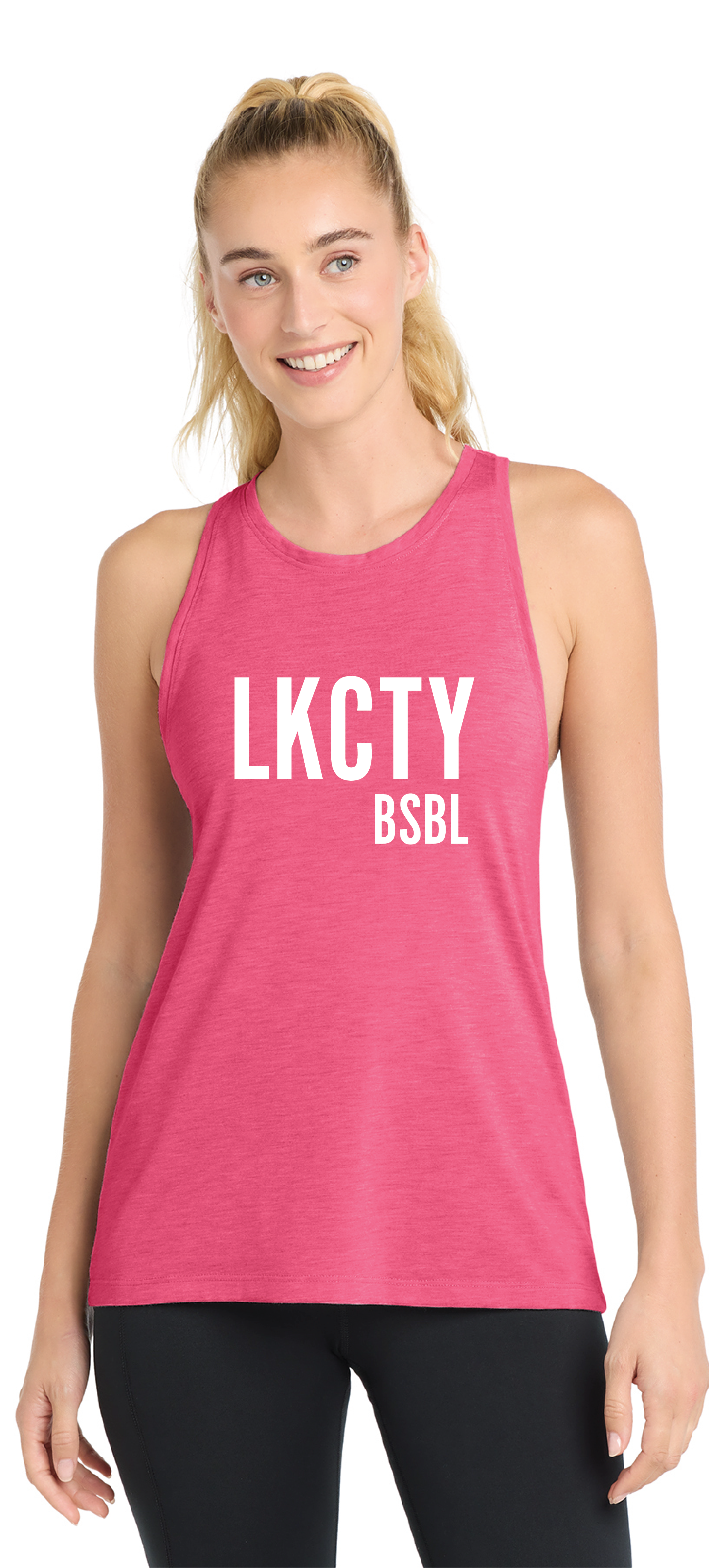 LKCTY BSBL - Ladies Racer Tank